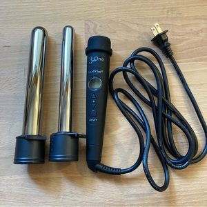 NuMe 3 in 1 Interchangeable Curling Wand
